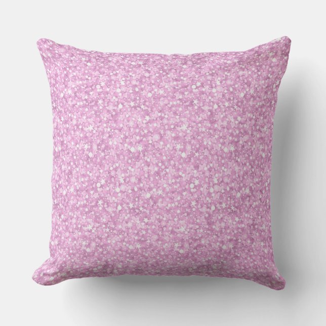 Coussin Parties scintillant moderne rose clair Texture Imp (Recto)