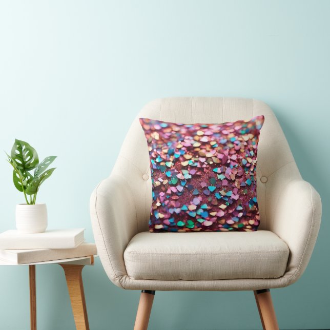 Coussin Parties scintillant Opal Collection holographique  (Chaise)