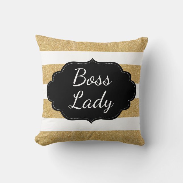 Coussin Parties scintillant or | Tracées (Recto)