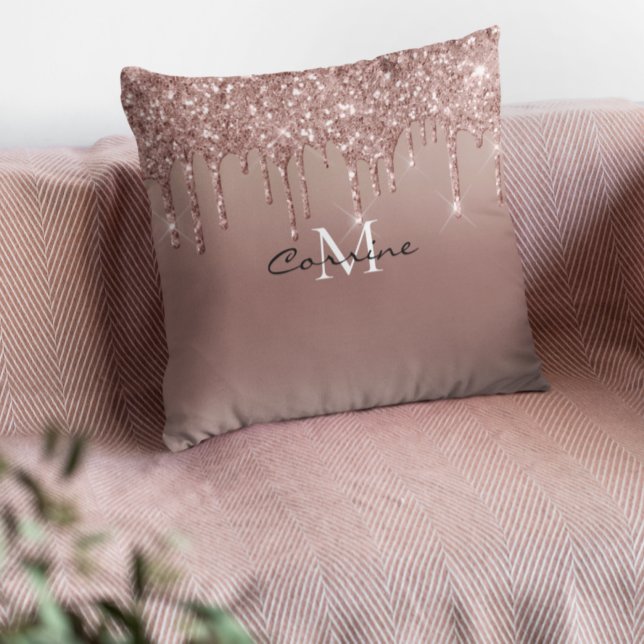 Coussin Parties scintillant Rose de déshydratation d'or Mo (Créateur téléchargé)