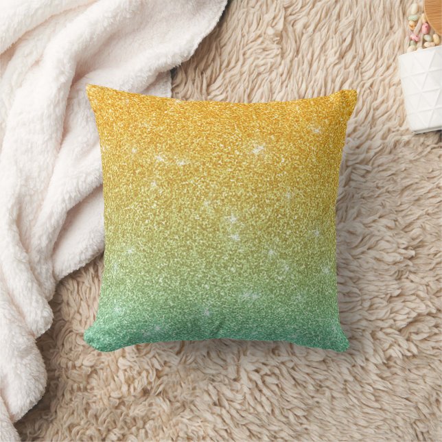 Coussin Parties scintillant rose moderne ombre (Couverture)