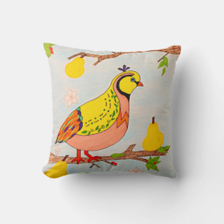 Coussin Partridge in Pear Tree