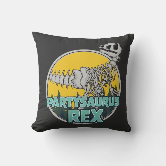 Coussin Partysaurus Rex (Recto)