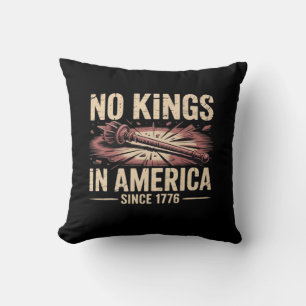 Coussin Pas de rois en Amérique depuis 1776 Roi Classique 