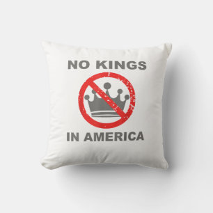 Coussin Pas de rois en Amérique Patriotique Décontracté