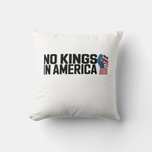 Coussin Pas de rois en Amérique USA Graphique Vintage