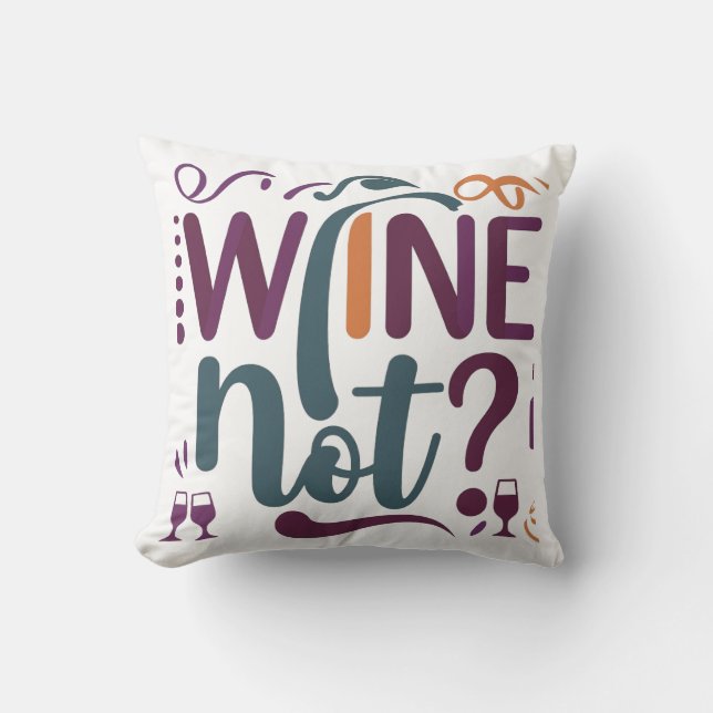 Coussin Pas de vin ? (Recto)