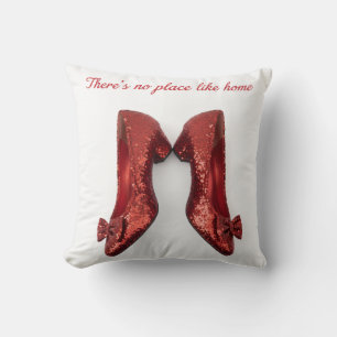Coussin Pas d'endroit comme chez soi -Sandales de rubis