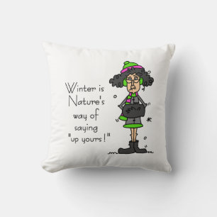 Coussin Pas un fan d'hiver