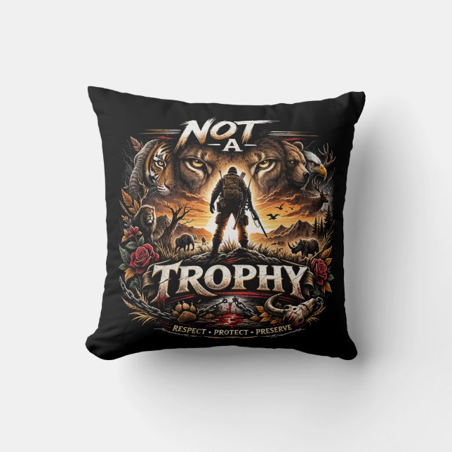 Coussin Pas un Trophée (Recto)
