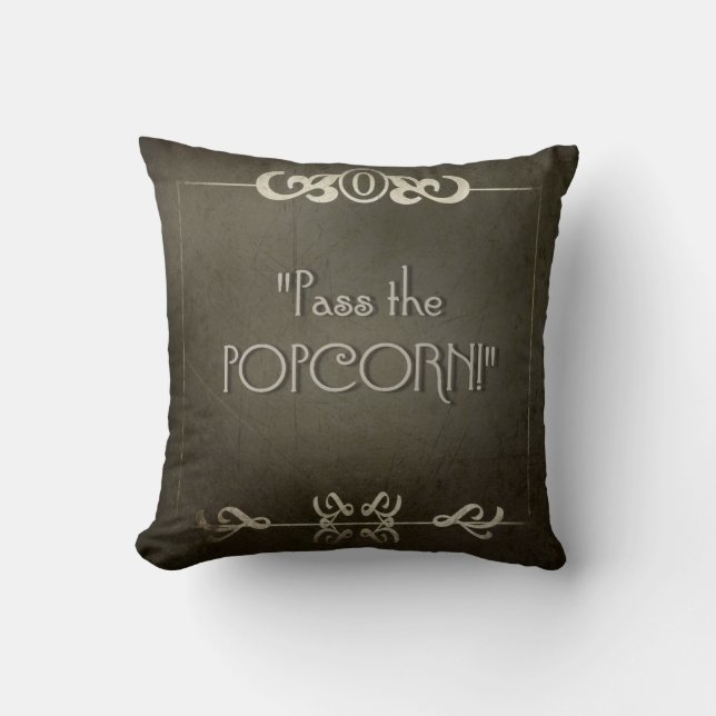Coussin PASSAGE de FILM SILENCIEUX la soirée cinéma de (Recto)