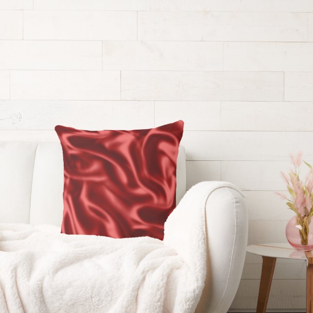 Coussin Passion Red Faux Satin Mariage (Canapé)