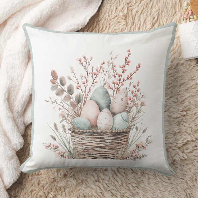 Coussin Pastel Bloom Pâques Panier Brunch (Couverture)