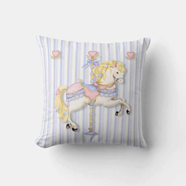 Coussin Pastel Carousel Pony (Recto)