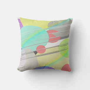 Coussin Pastel Couleur arrondi Forme ovale Motif Jeu d'ore