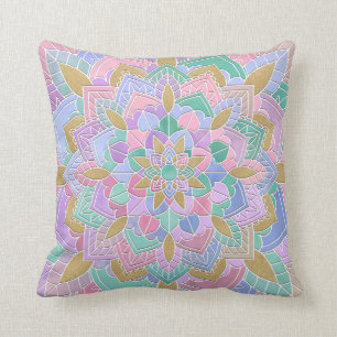 Coussin Pastel Mandala II