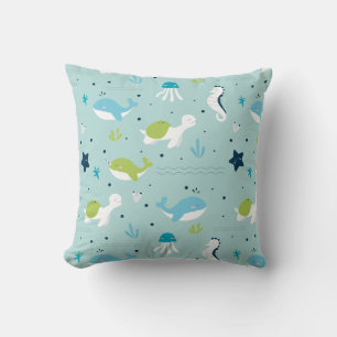 Coussin Pastel Ocean Beach Motif animal