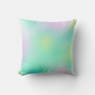 Coussin Pastel Pale Turquoise Rose Art Abstrait