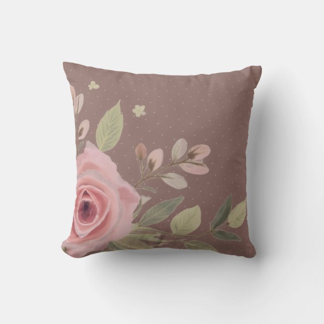 Coussin Pastel Pink Rose (Recto)