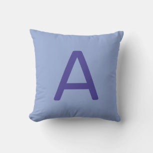 Coussin Pastel Rainbow Color Alphabet Initial Nursery