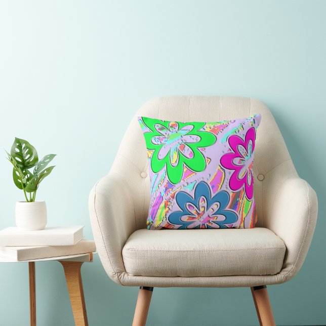 Coussin Pastel Spring Blossoms double face (Créateur téléchargé)