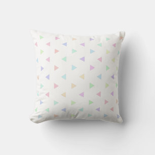 Coussin Pastel Triangles Motif Multicolor