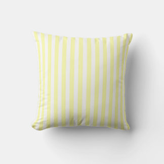 Coussin Pastel Yellow Stripe Preppy & Chic Spring Summer 