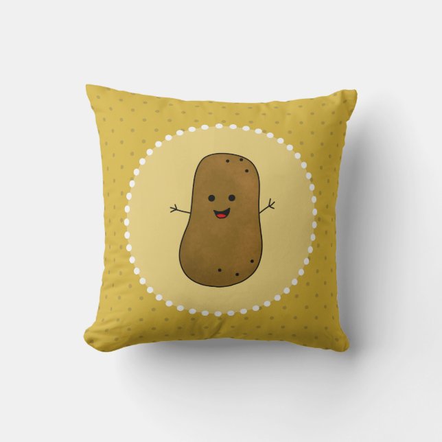 Coussin Patate Heureuse (Recto)