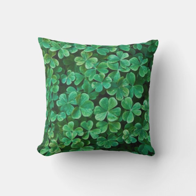 Coussin Patch de fermeture de la Saint-Patrick (Recto)