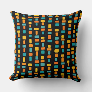 Coussin Patches de couleur 280723 (04) sur noir