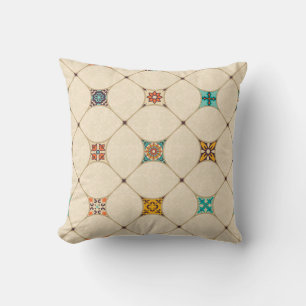 Coussin Patchwork coloré Islam Tile arabe