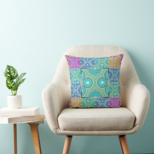Coussin Patchwork de kaléidoscope - motif continu 1