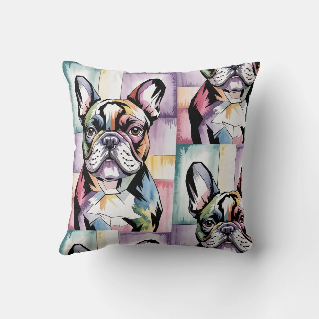 Coussin Patchwork Frenchie Cozy  (Verso)
