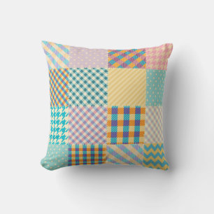 Coussin Patchwork vintage : Arrière - plan sans couture te