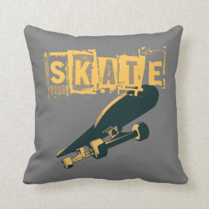 Coussin Patinage avec texte de patinage    