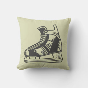 Coussin Patinage de hockey vintage