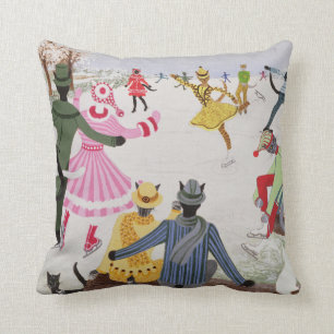 Coussin Patinage sur la glace mince