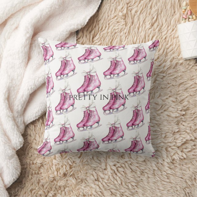 Coussin Patins de glace rose (Couverture)