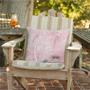Coussin Patio Chinoiserie Rose