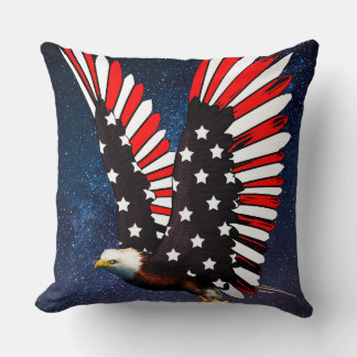Coussin Patriotic Eagle Pillow – Bold American Spirit Unde