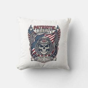 Coussin Patriotique 1776 Tout Terrain Camion Monstre Crâne
