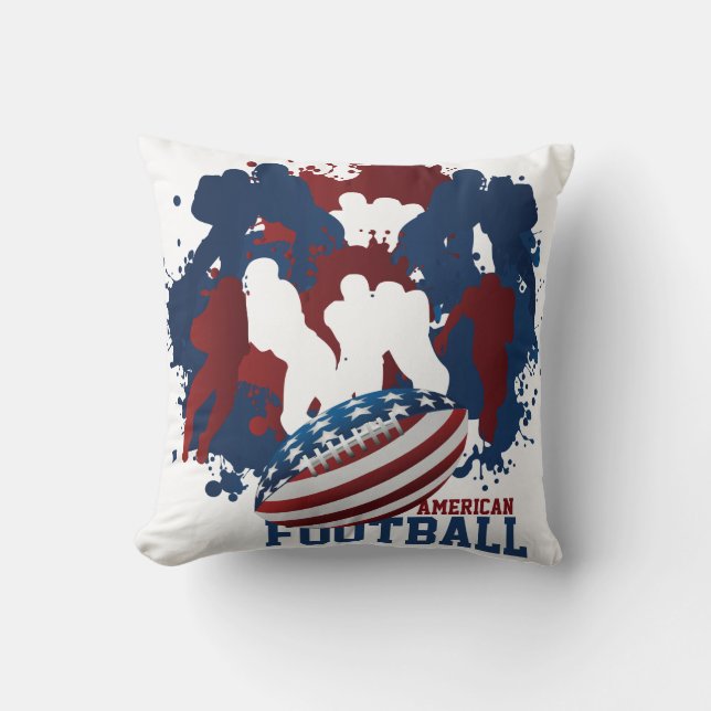 Coussin patriotique de football américain (Recto)