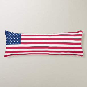 Coussin patriotique USA de corps de rayures de
