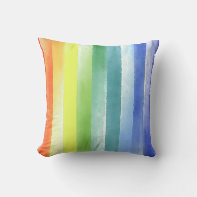 Coussin Pattern de Vertical Rainbow | (Recto)