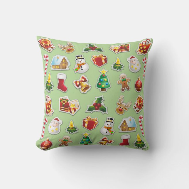 Coussin Patters de Noël (Recto)