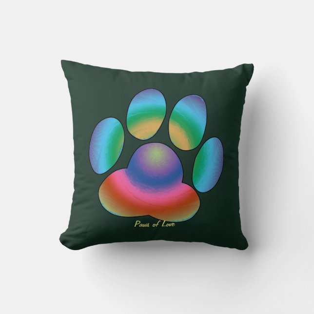 Coussin Pattes de l'amour (Recto)