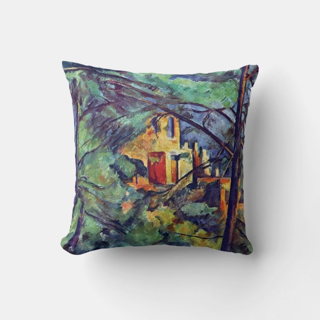 Coussin Paul Cezanne - Château Noir Le Manoir Noir (Recto)