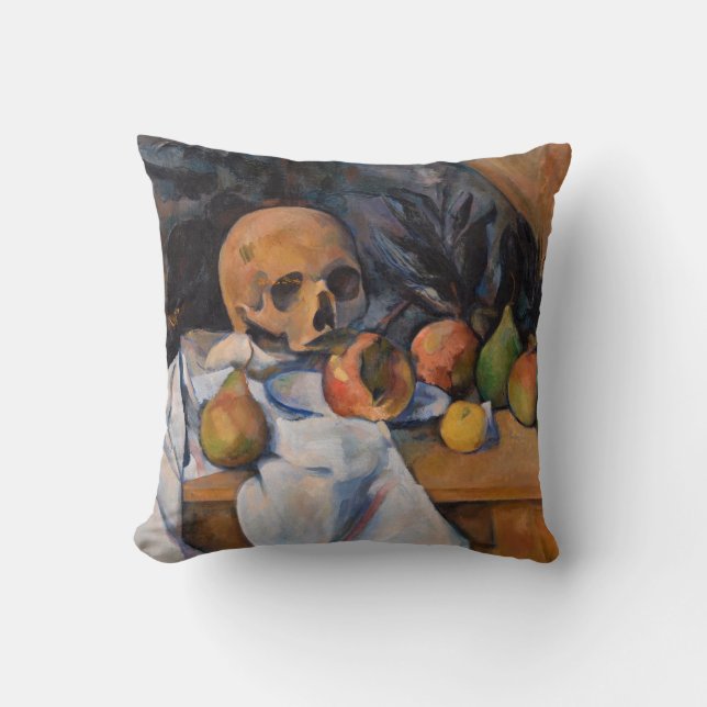 Coussin Paul Cezanne - La vie morte avec le crâne (Recto)