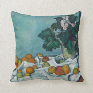 Coussin Paul Cezanne   Vie morte avec des pommes et un pot