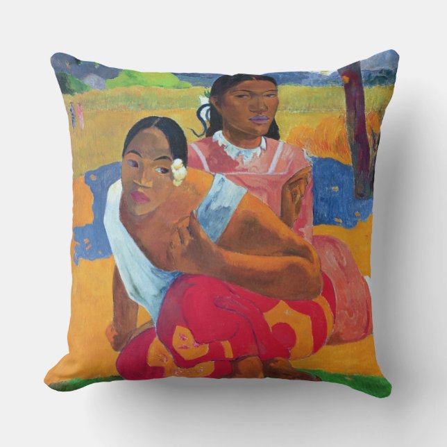 Coussin Paul Gauguin | Nafea Faaipoipo (quand êtes vous (Recto)